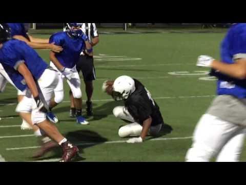 Video of Running down a senior RB from DE 