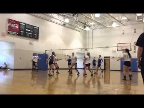 Video of Setting in back row Hitting in the front