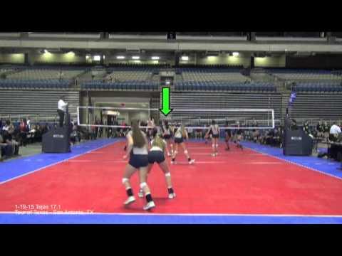 Video of Skyler Friel - Excel Club Volleyball - Game Highlights - January 2015