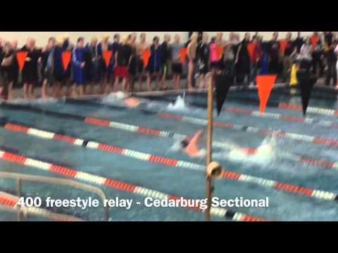 Video of Cedarburg Wins 400 Free Relay And 2015 Sectional