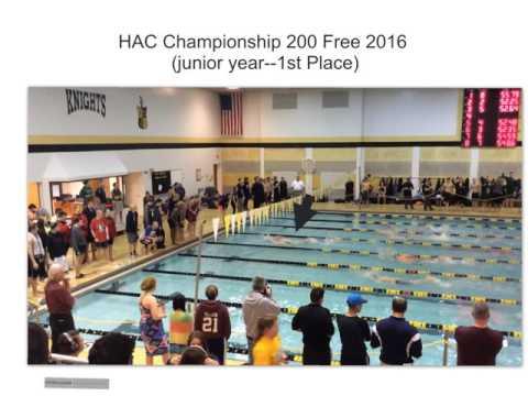 Video of 200 Free HAC Conference Championships