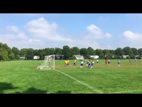 Video of goal scored off a volley from direct kick