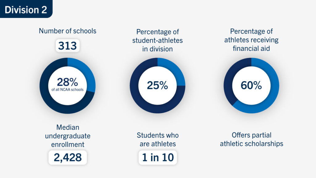 Breakdown of NCAA Division 2 Schools and Stats